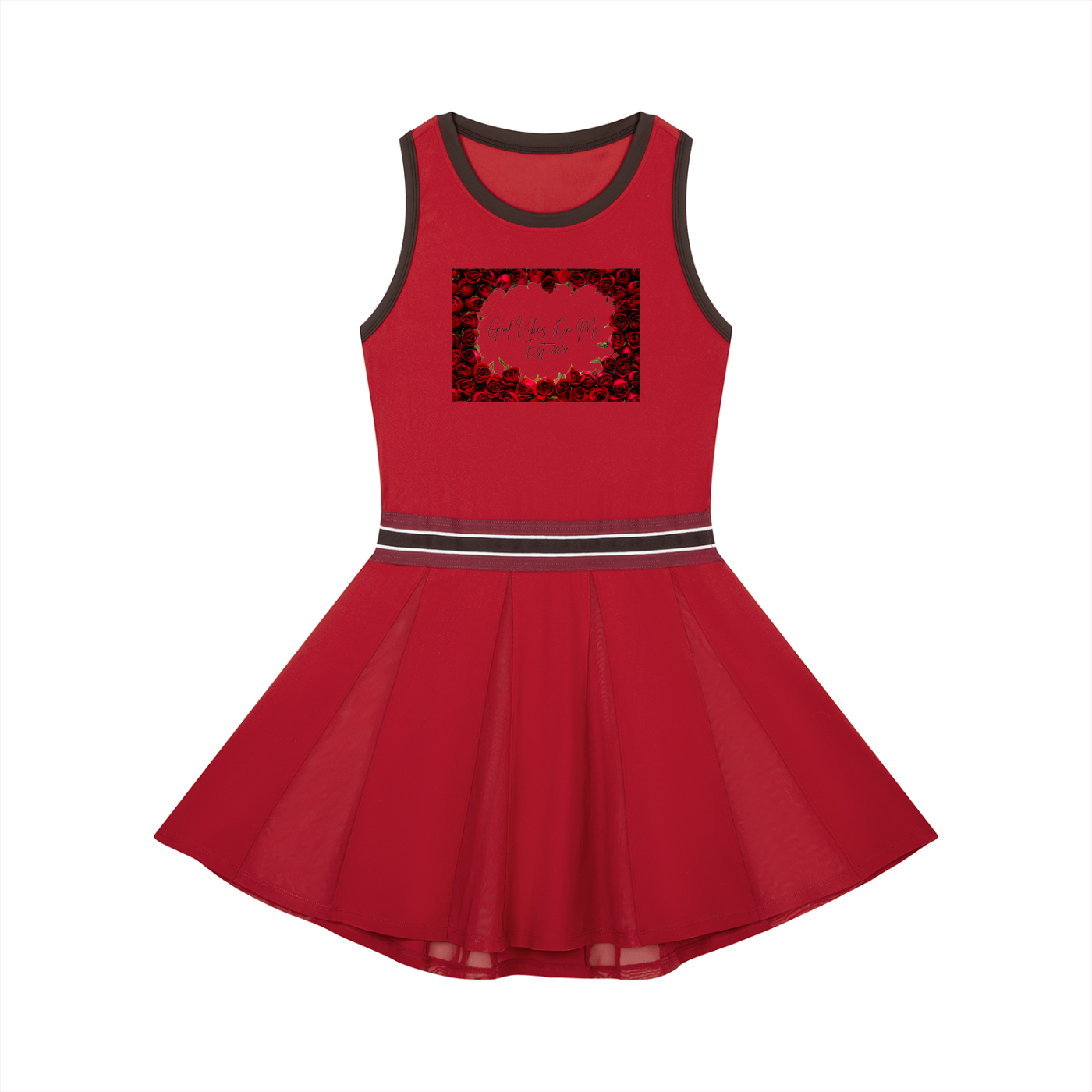 Women's Color Block A-Line G.V.O.M. Sleeveless Dress