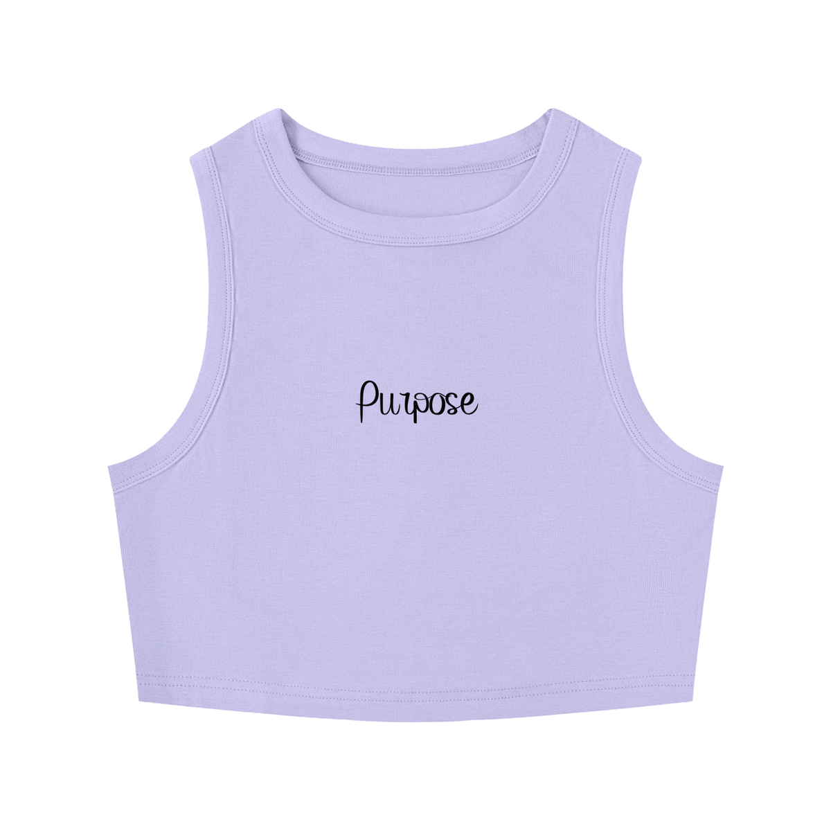 Women's Tight Crewneck Crop Purpose Tank Top