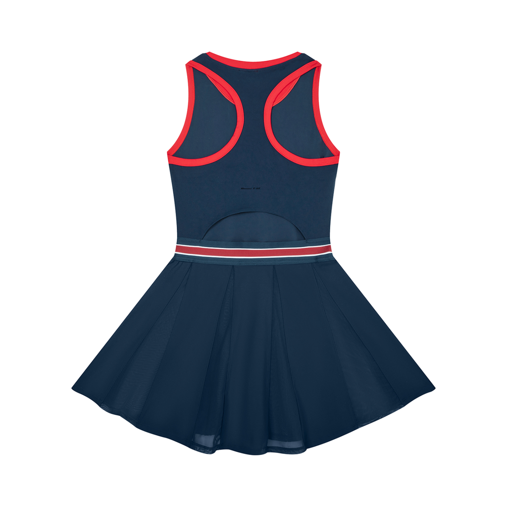 Women's Color Block A-Line G.V.O.M. Sleeveless Dress