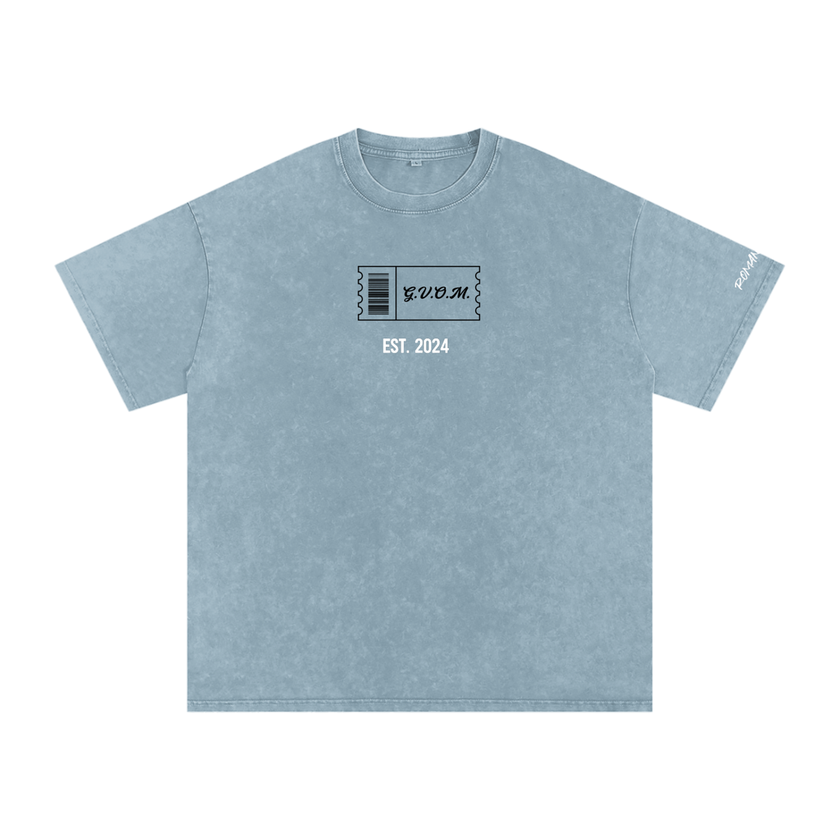 Snow Washed Oversized G.V.O.M. T-Shirt