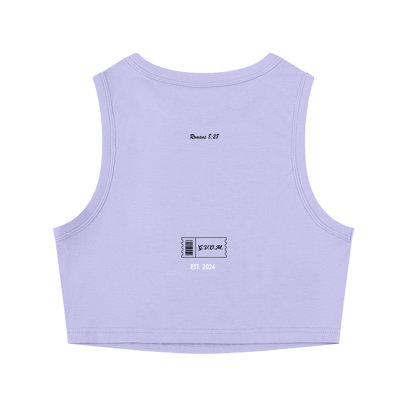 Women's Tight Crewneck Crop Purpose Tank Top