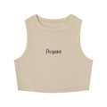 Women's Tight Crewneck Crop Purpose Tank Top