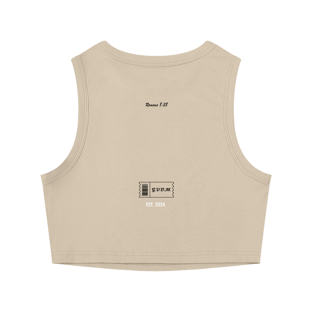 Women's Tight Crewneck Crop Purpose Tank Top