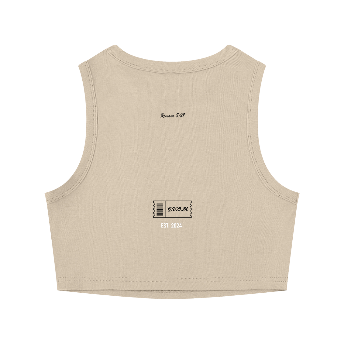 Women's Tight Crewneck Crop Purpose Tank Top