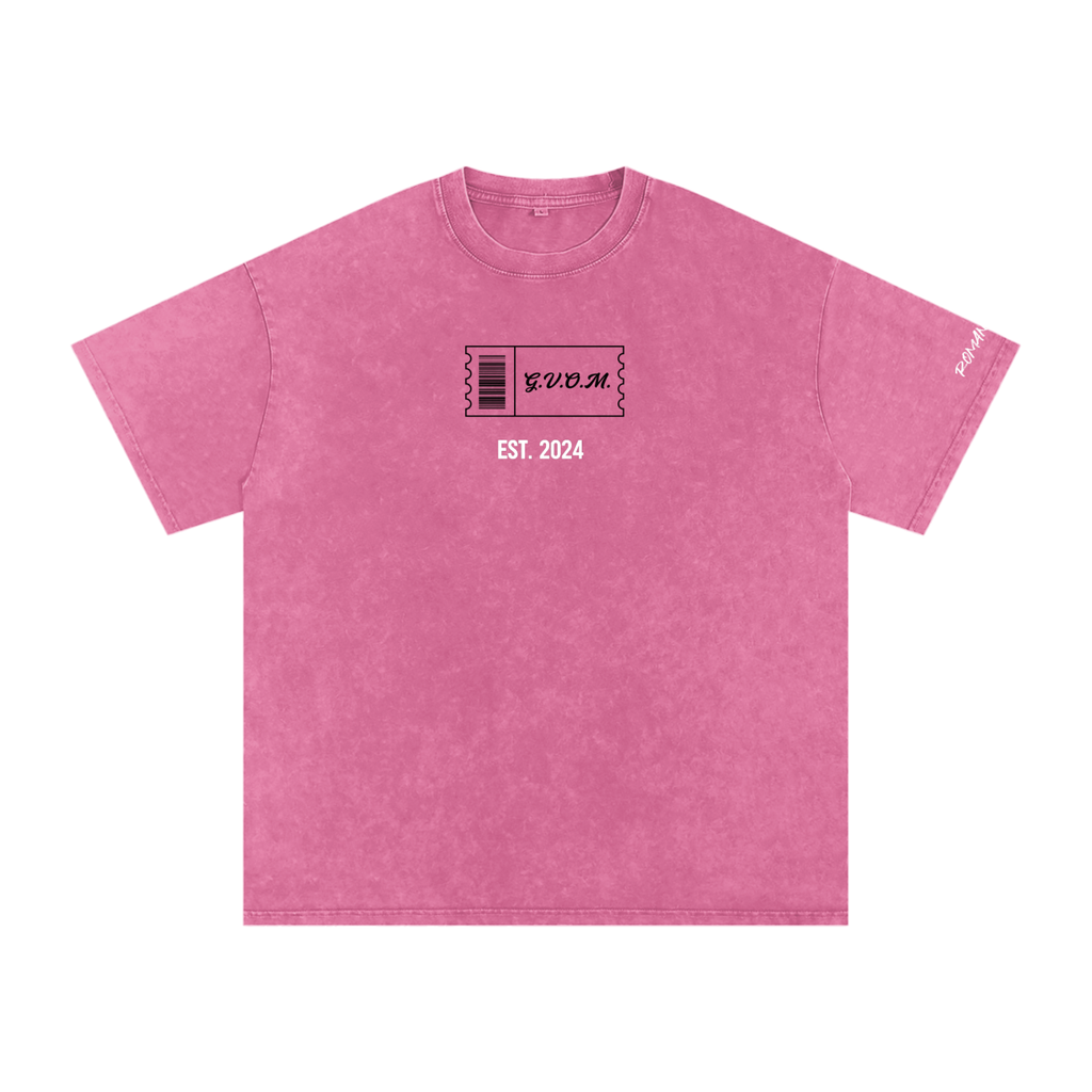 Snow Washed Oversized G.V.O.M. T-Shirt