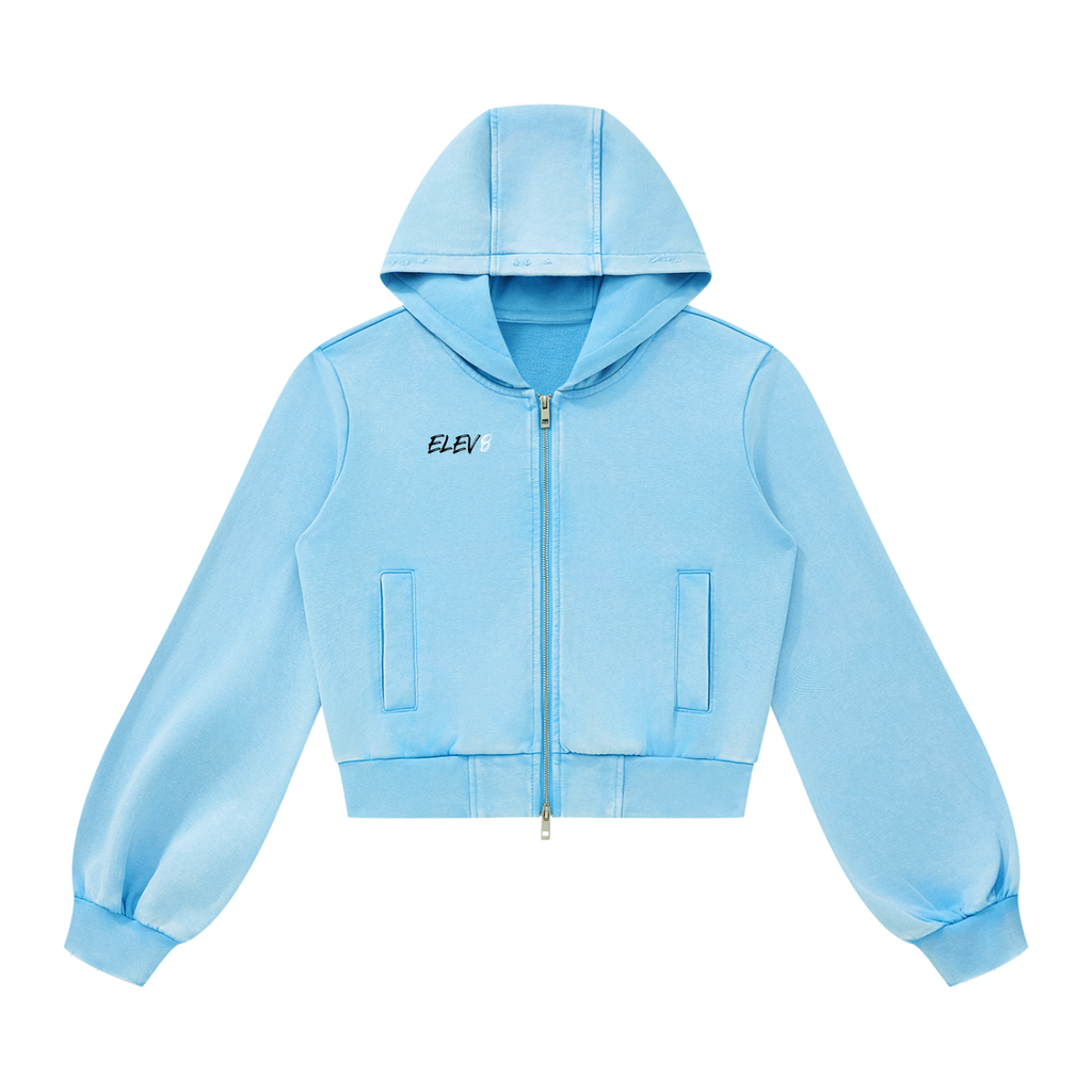 Women’s Vintage Wash Full Zip Elev8 Hoodie