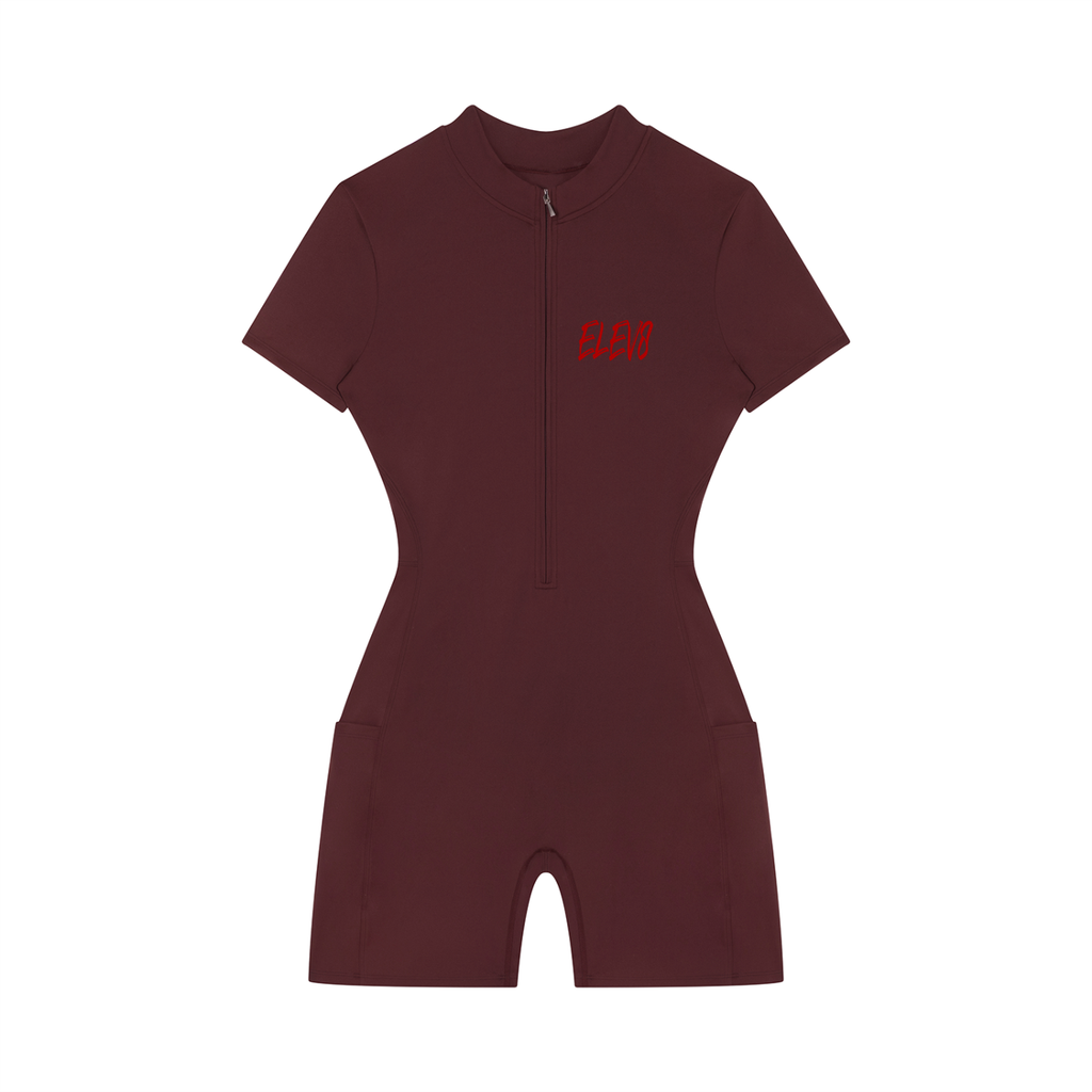 Women's Quarter-Zip Short Sleeve Elev8 Romper