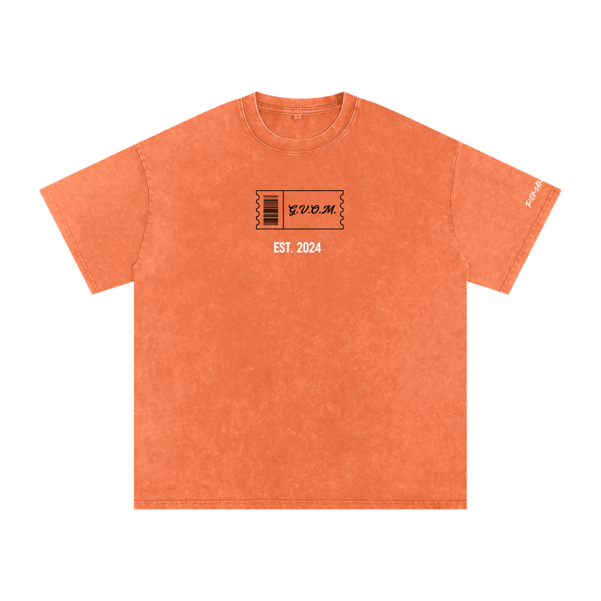 Snow Washed Oversized G.V.O.M. T-Shirt